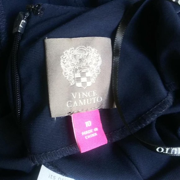 Vince Camuto Twist Front V-Neckline Jumpsuit Sz 10 - Picture 5 of 6